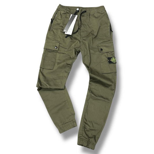 PANTALONE STONE ISLAND ESTIVO TESSUTO VERDE